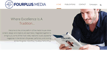 Tablet Screenshot of fourplusmedia.com